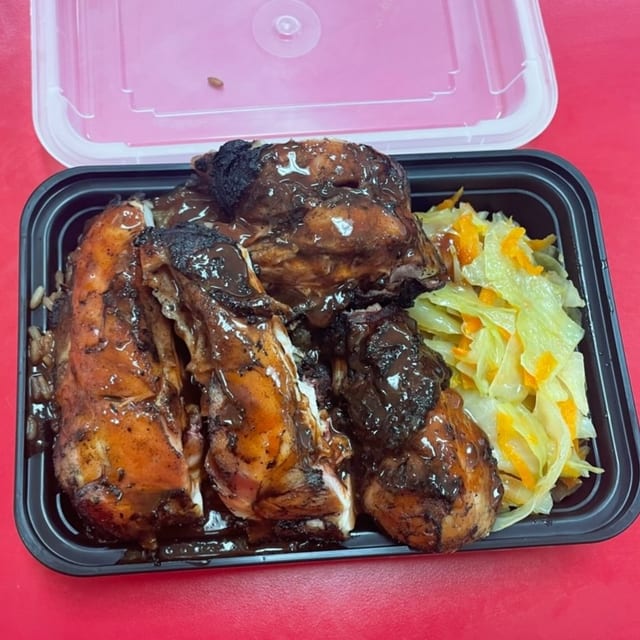 Jerk Chicken Platter.